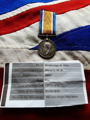 Ww1 Bwm . Henry George Smallridge . 3rd & 7th Batts South Wales Borderers. Deserter . Abertillery/ Barry Docks.