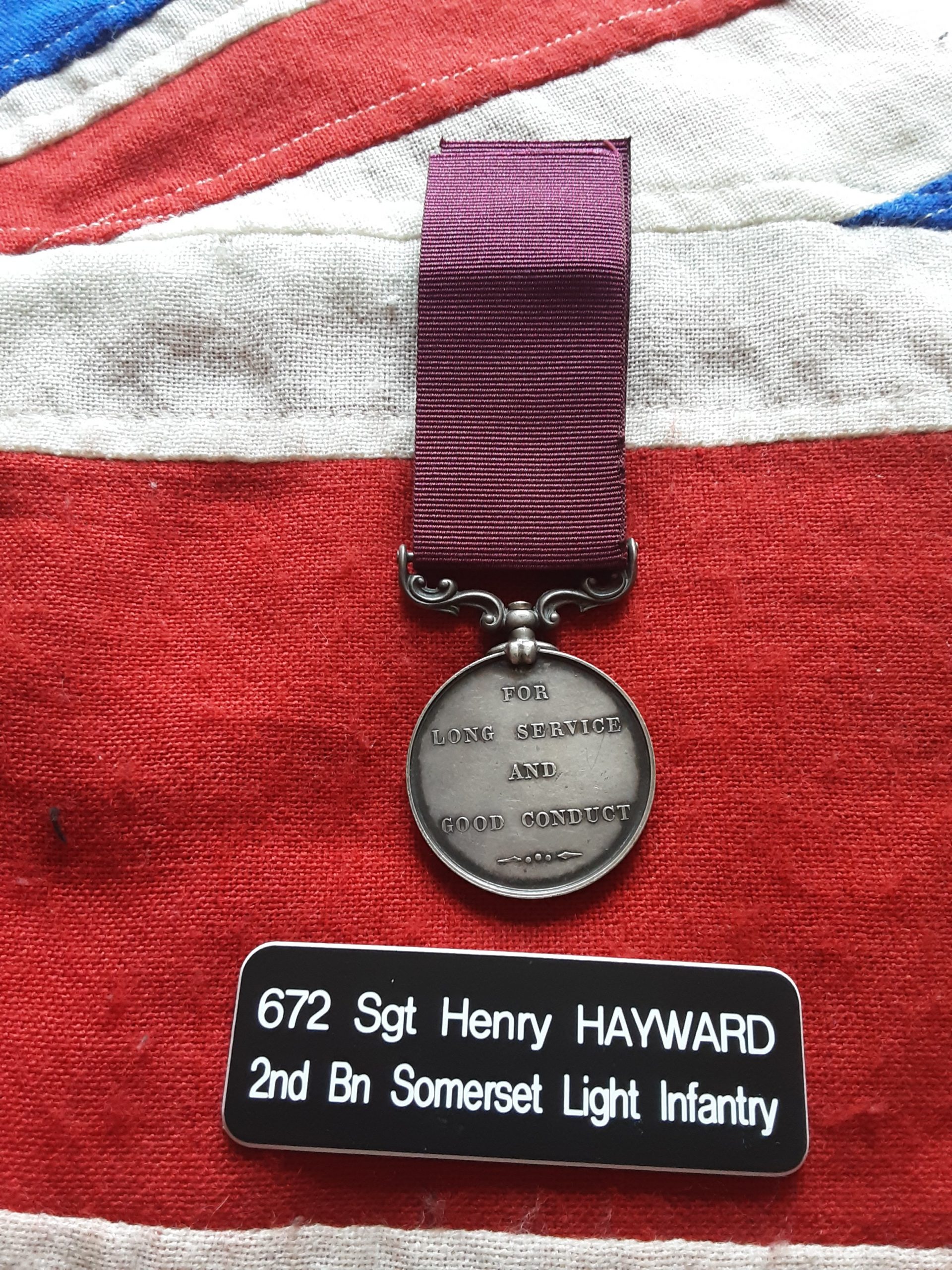 Victorian Long Service Medal Sergeant Henry Haward. 2nd Somerset Light Infantry. Widcombe, Bath. Good Hope & Mauritius. - Image 2