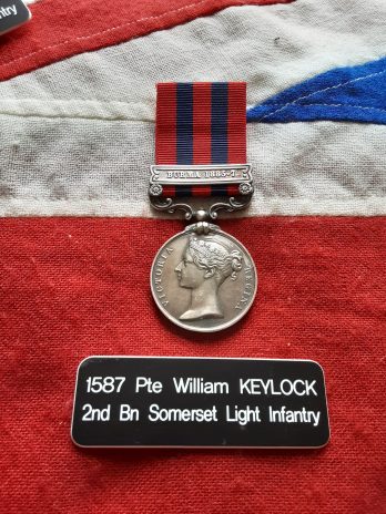 Burma 1885-7. Colour Sergeant William George Keylock. 2nd Somerset Light Infantry. Gloucester.