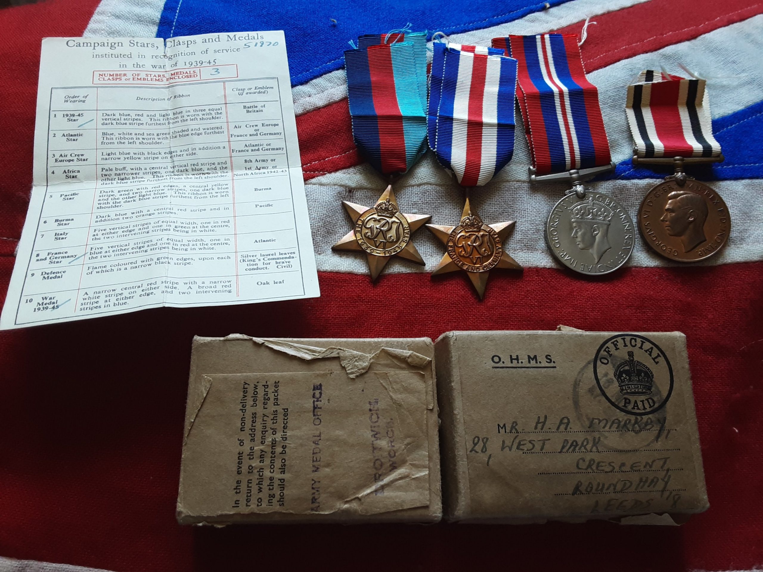WWII France & Germany, Special Constabulary. Herbert Alston Markby. Morley, Yorkshire.