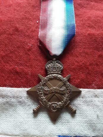 Ww1 1915 Star . 9th Battalion Cheshire Regiment . Richard Courts.