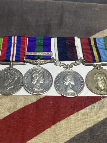 Scarce Rhodesian Royal Air Force WWII/LSGC grouping. Approximately 51 awarded. Mills.