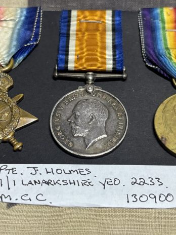 WWI 1915 Trio. Holmes. Lanarkshire Yeomanry/Machine Gun Cavalry & Infantry. Gallipoli.