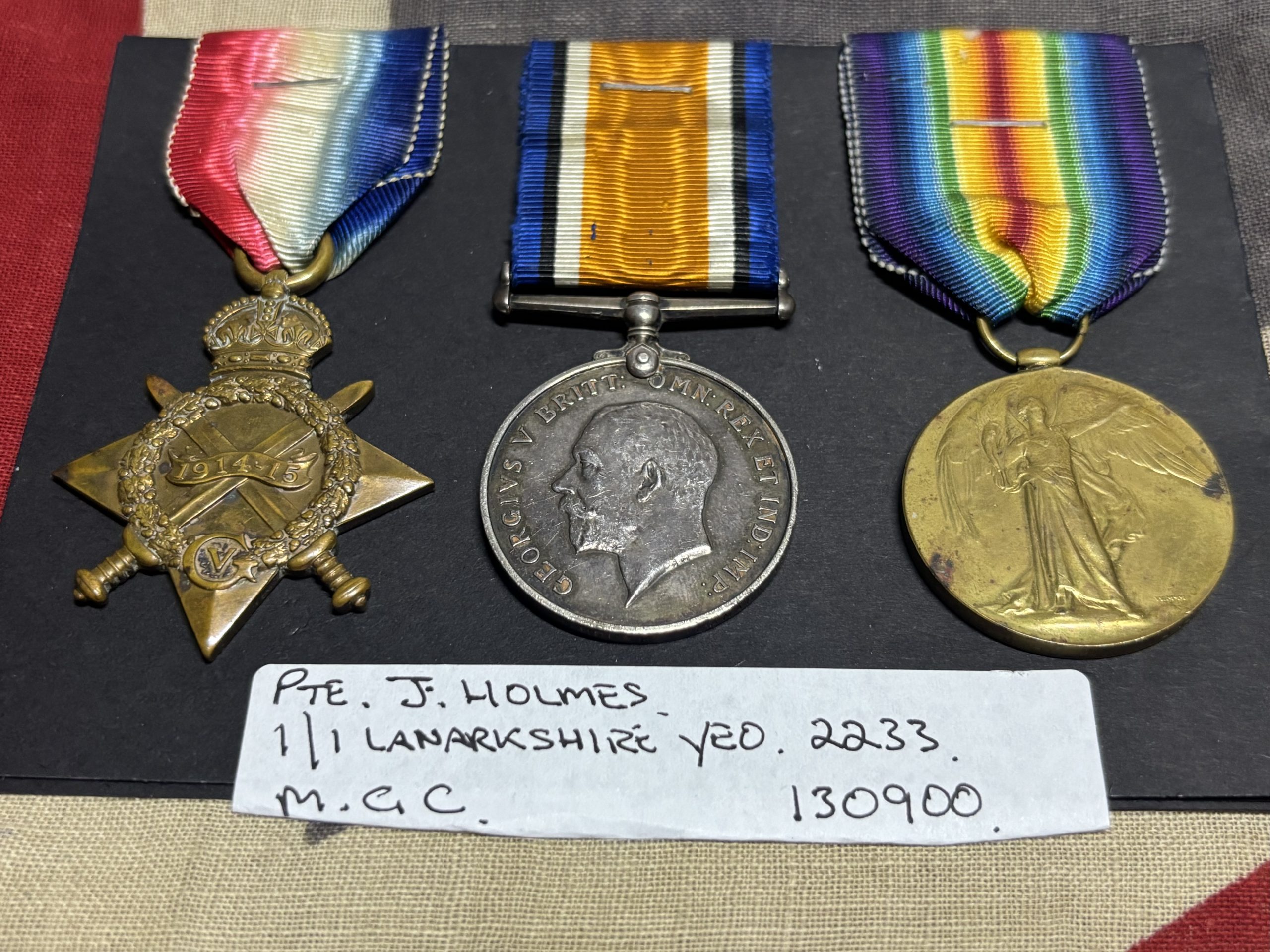 WWI 1915 Trio. Holmes. Lanarkshire Yeomanry/Machine Gun Cavalry & Infantry. Gallipoli.