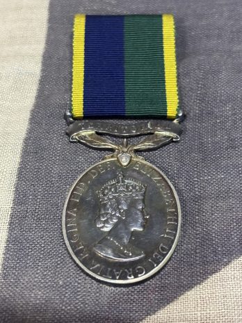 QEII Territorial Efficiency Medal. Holroyd. Royal Signals.