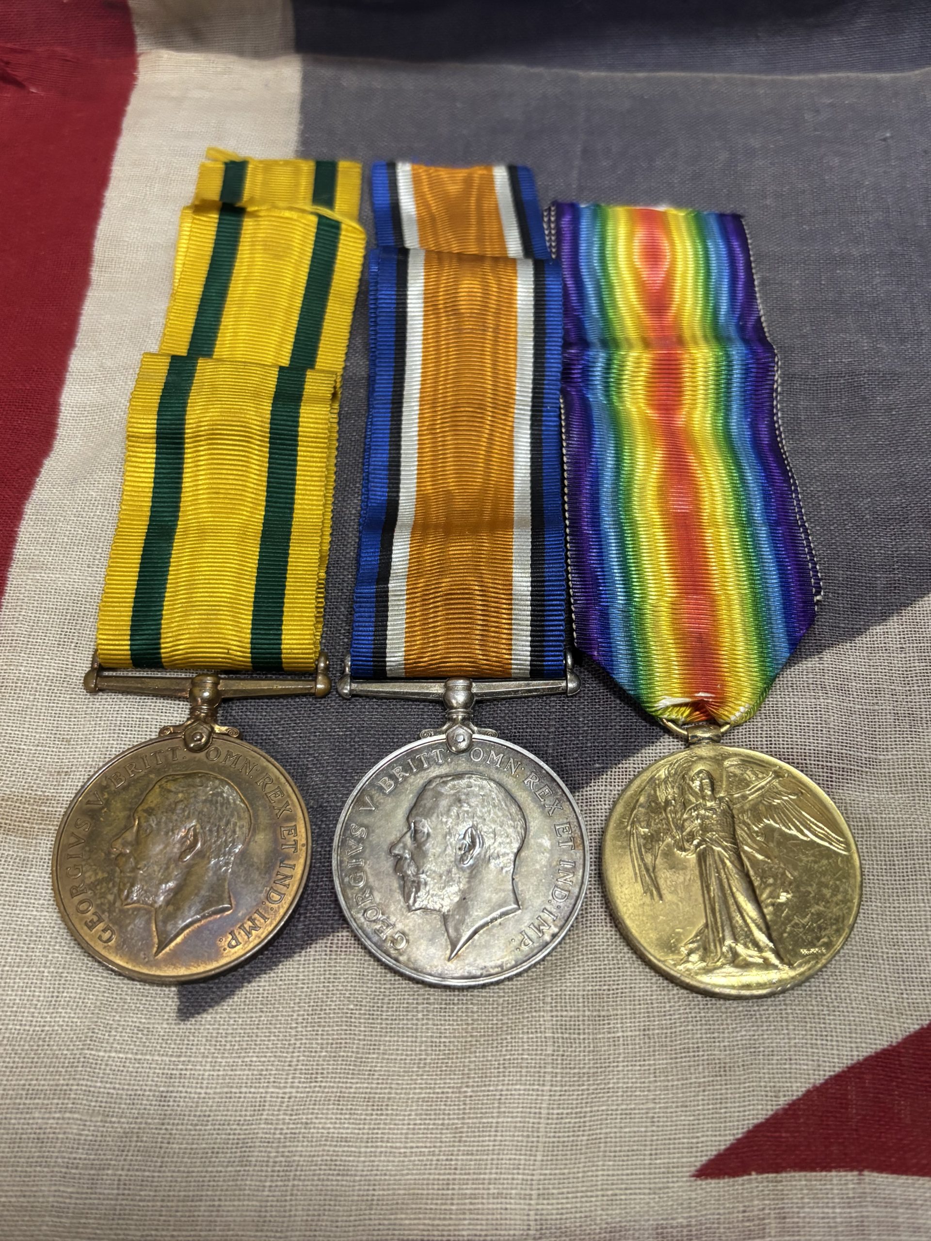 Territorial Force War Medal with Pair. Killed in action 1917. Bacon. RFA. Millbrook, Cornwall.