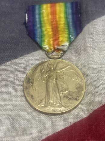 WWI Casualty Victory Medal. Ruffley. 47th Battalion AIF. New South Wales. Remembered on Menin Gate.