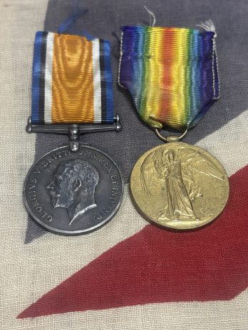 WWI Royal Warwickshire & Royal Irish Regiment Medal Pair. Jackman. Paddinton. Twice wounded.