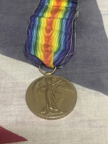 WWI Casualty Victory Medal. Boughton. Ox & Bucks LI. New Malden. KIA Bellewaarde Farm. 1915 Battle of Loos. Menin Gate.