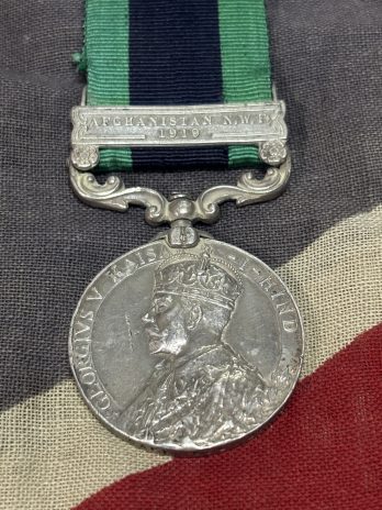 India General Service Medal. Captain Donne RA. Afghanistan NWF 1919. London.