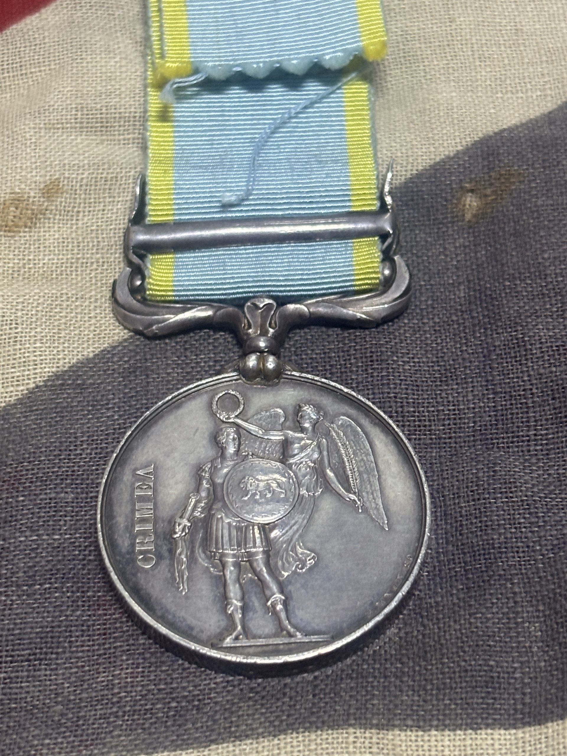 1854 Medal with Sebastopol clasp. Etheridge. 90th Regiment. Severely wounded at the Final Attack of Redan, Sept 1855. - Image 3