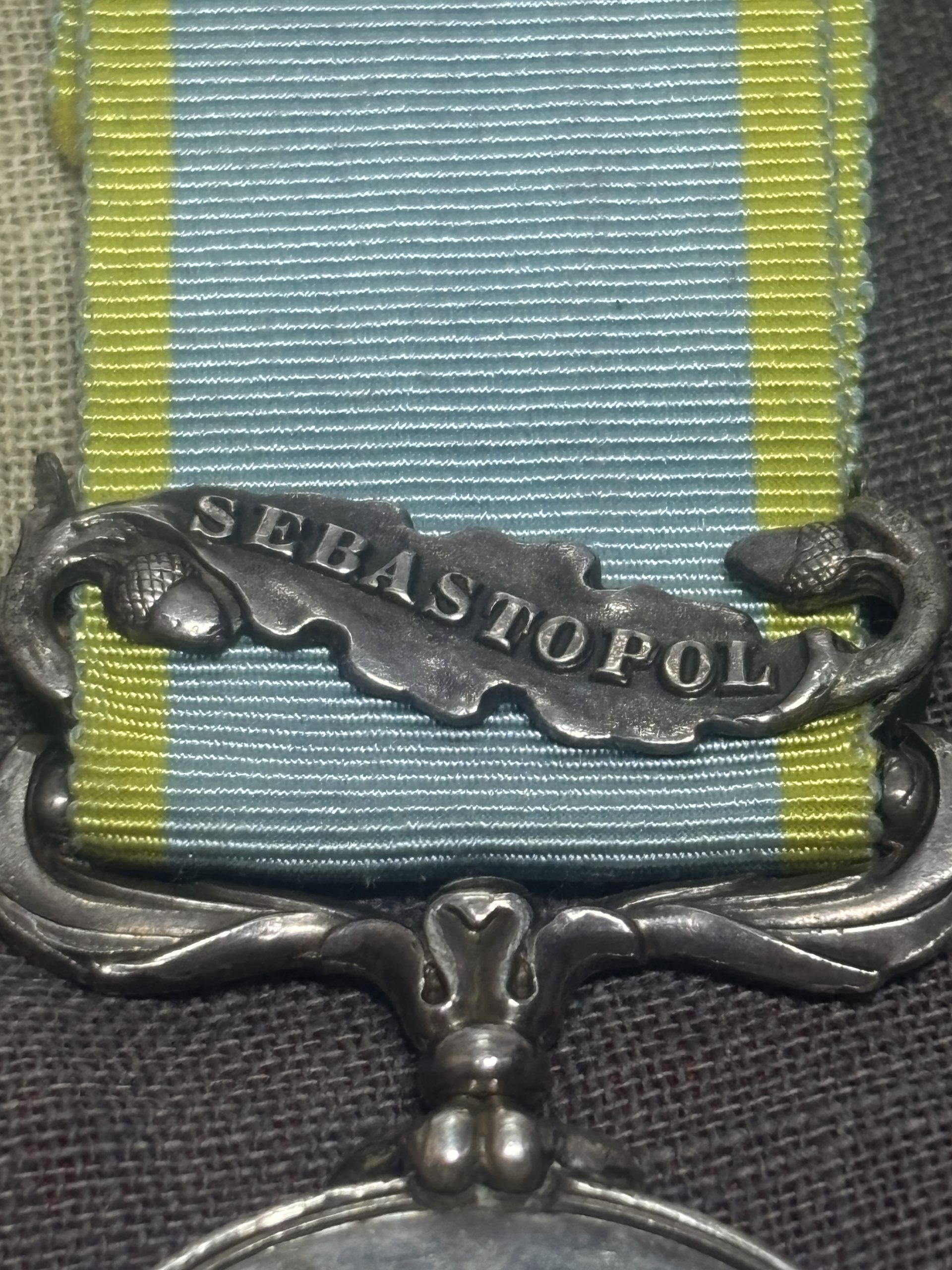 1854 Medal with Sebastopol clasp. Etheridge. 90th Regiment. Severely wounded at the Final Attack of Redan, Sept 1855. - Image 6