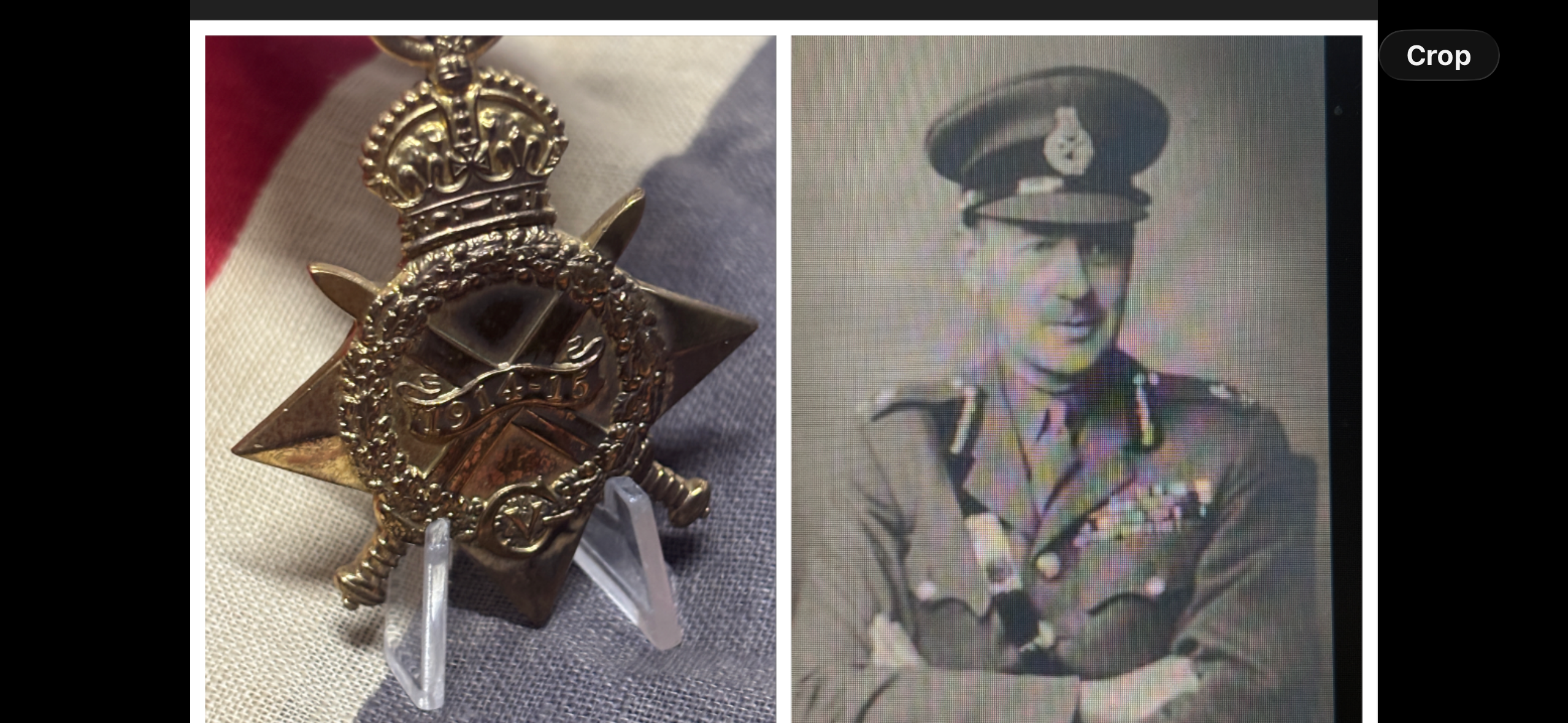 1915 Star to Lt Marriott Northamptonshire Regiment. Later Major General and Knighted. DSO MC. Commander 22nd Guards WW2
