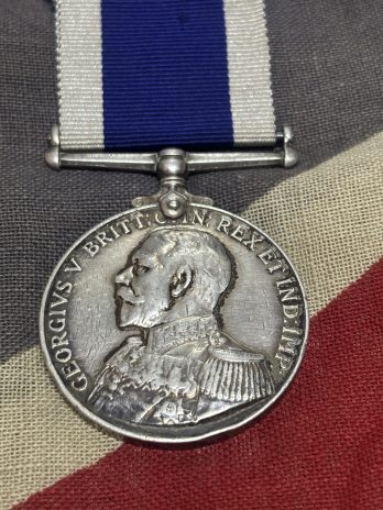 KGV Royal Navy LSGC. Varney. Kent. Awarded testimonial on vellum (RHS) for successful rescue of a woman and child.
