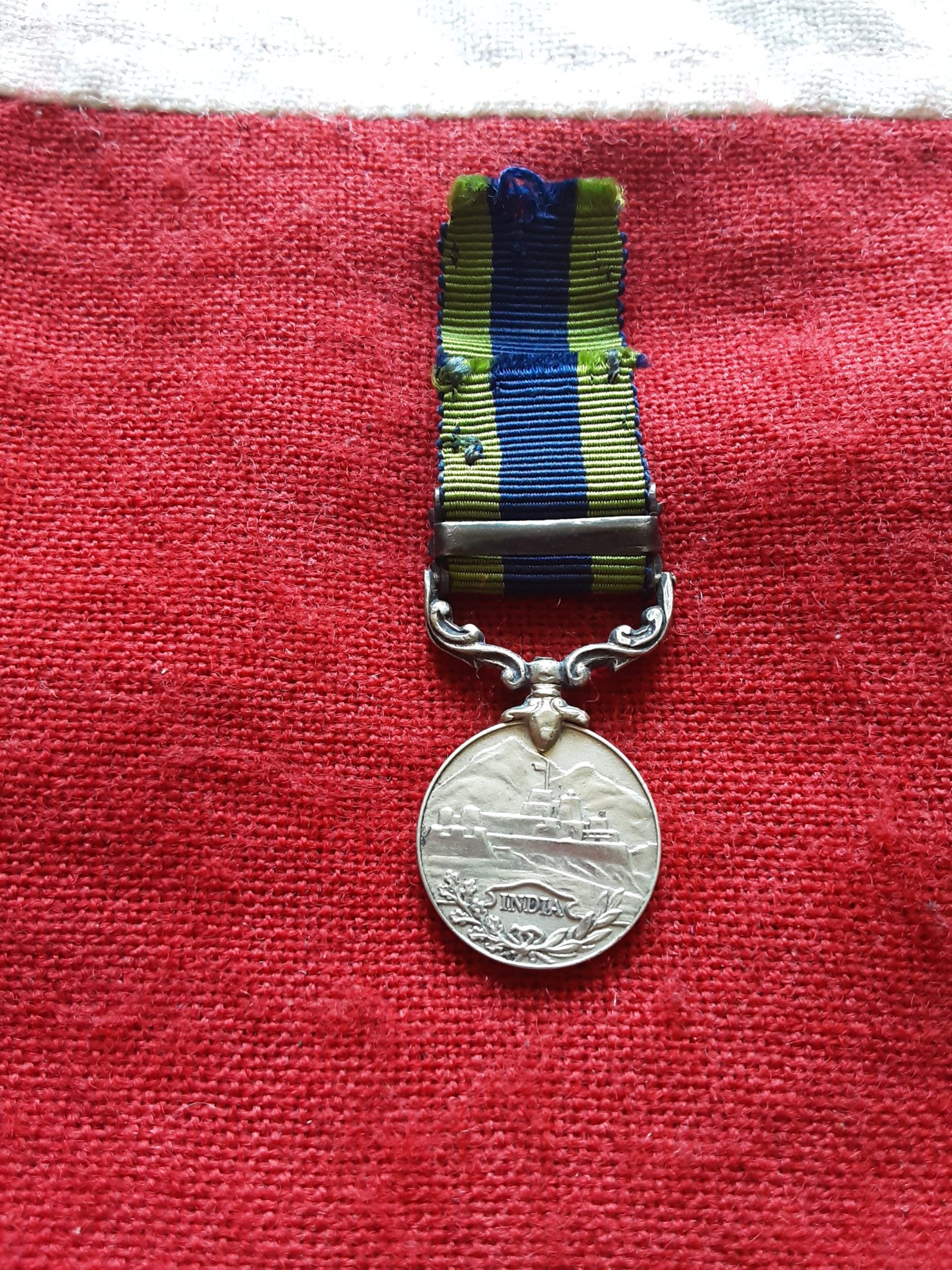 Period miniature India General Service Medal. Waziristan 1919-21 - Image 2