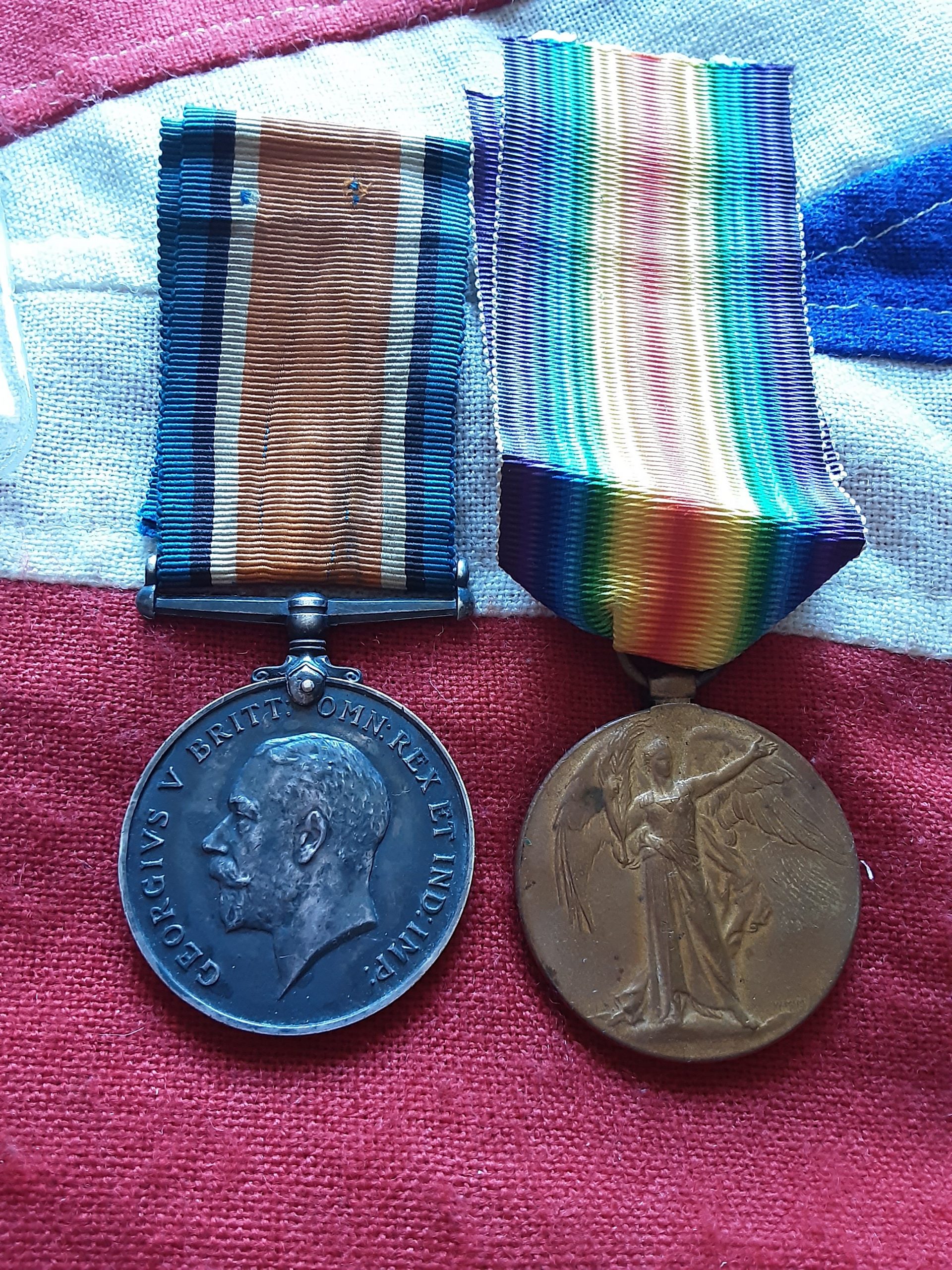 WWI Pair. Ivor Lloyd. KSLI & 2nd Welsh Regiment.