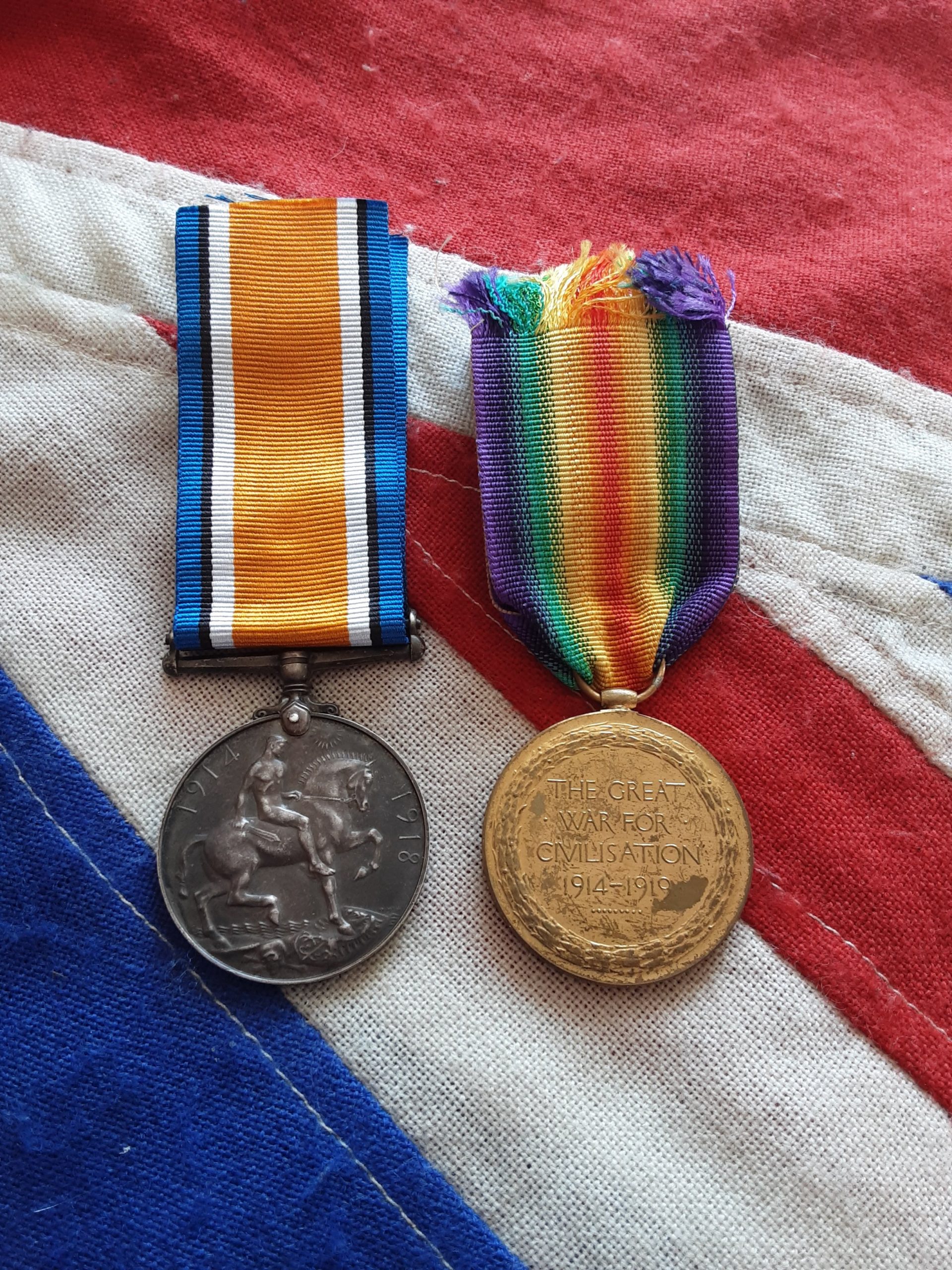 WWI Pair. Arthur John Thelwell. 8th Liverpool Irish, 18th Liverpool Pals. Broxton.Cheshire. Wounded 1917 - Image 2