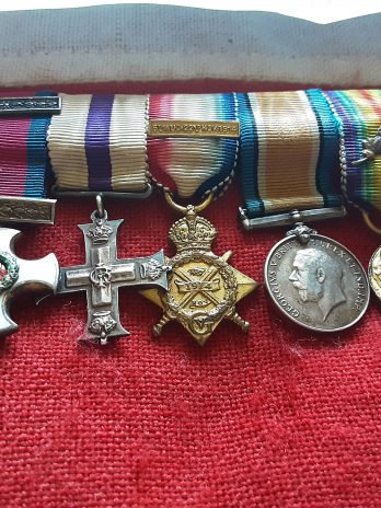 Ww1 Double Gallantry Group .Dso & Mc .1914 Trio . Spink & Son .Period Miniature.