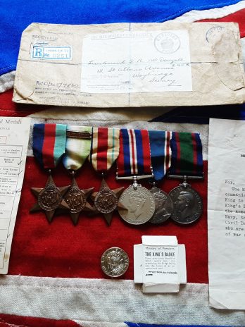 Royal Yacht. Ww2 Rnvr Officers Group .Lieut Douglas Ronald Mcdougall. Surrey .