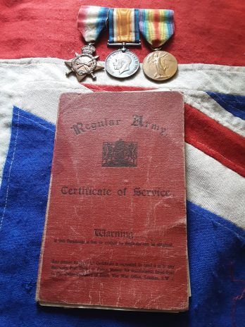 1915 Trio. Frederick Charles Brag. Royal Field Artillery. Tooting .
