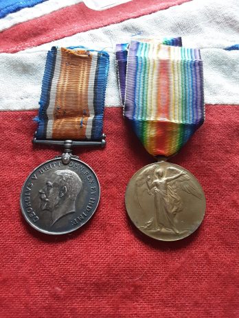 Ww1 Pair .William Proffit Rnr .North Shields . Minesweeper " Ben Lora" .