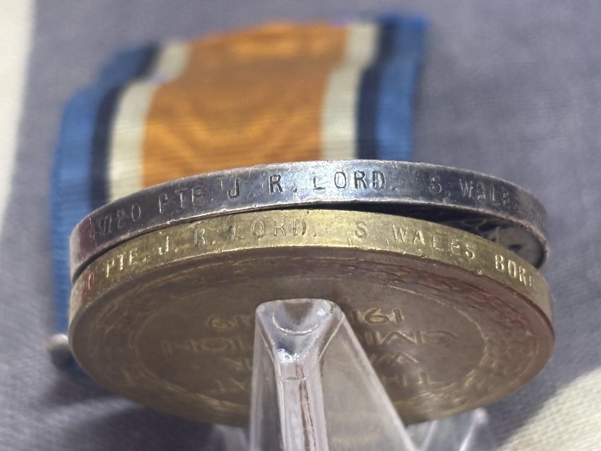 WWI Pair. Lord. South Wales Borderers. Bantam battalion. 3rd Gwent. - Image 3