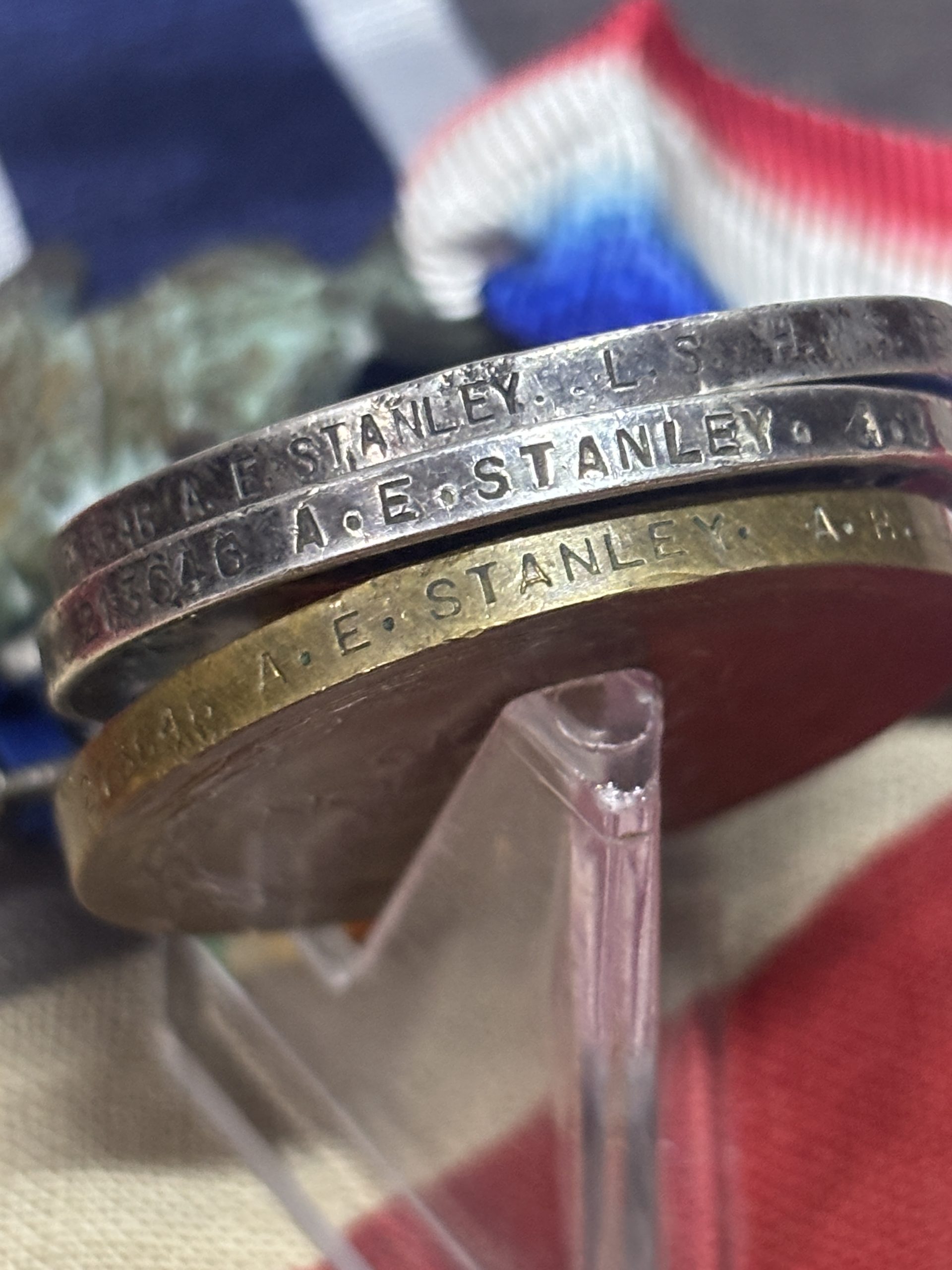 WWI 1915 Trio with Royal Navy LSGC. Stanley. Liverpool. - Image 4