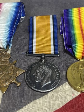 1915 Trio. Wheeler Staff Sergeant John William Fordey. ASC. Rochdale, Lancashire. Scarce rank.