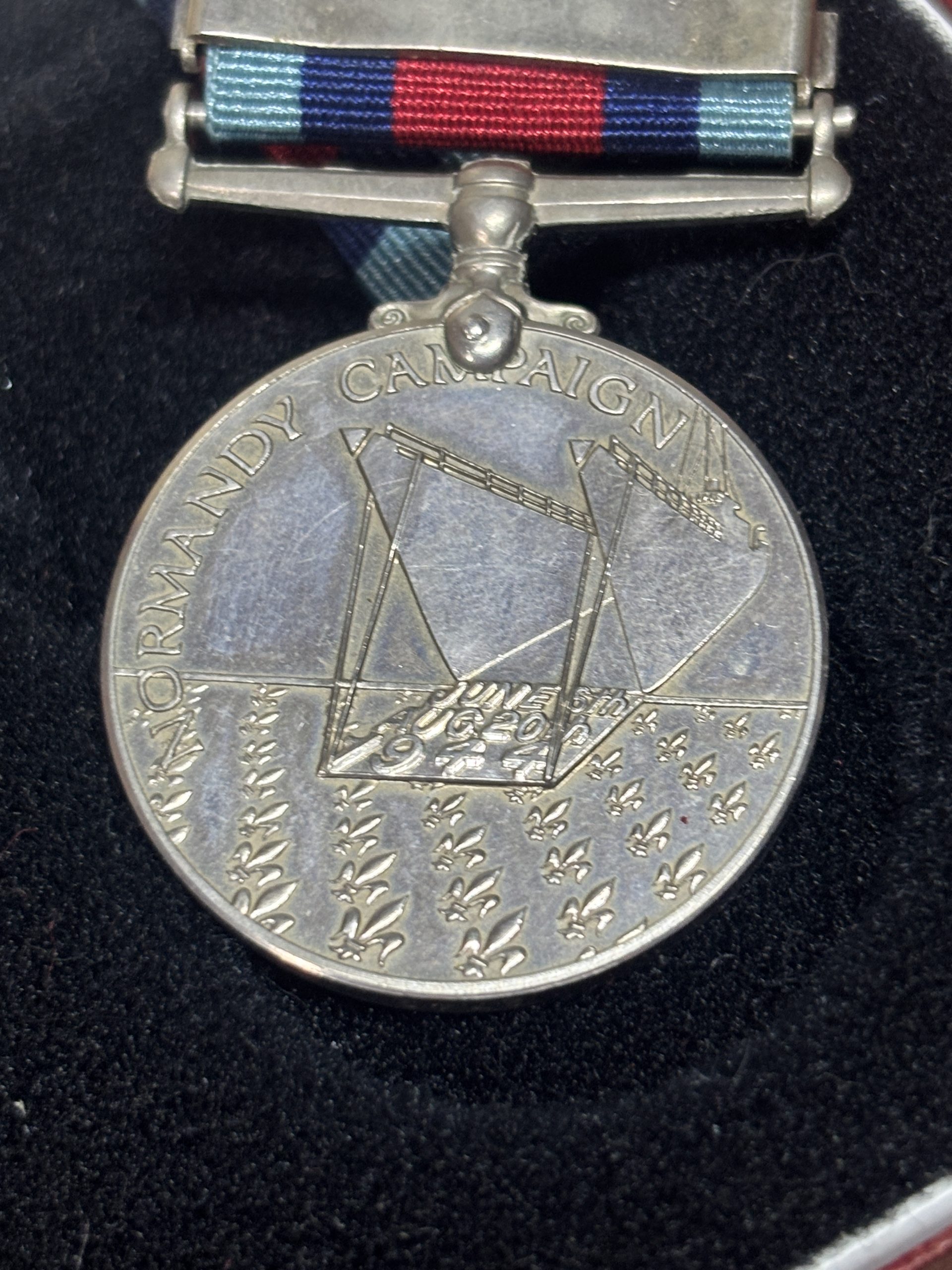 WWII Cased Normandy Campaign Medal. - Image 3