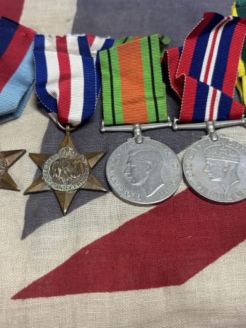 WWII F&G with TEM grouping. Fuchs. RA and Corps of Military Police. Romford, Essex. Battery Quarter Master Sergeant.