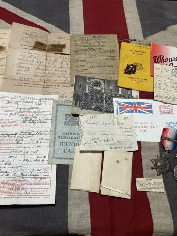 Fantastic 'Old Contemptible' lot. Baker. Bletchley. Royal Artillery. Twice wounded.