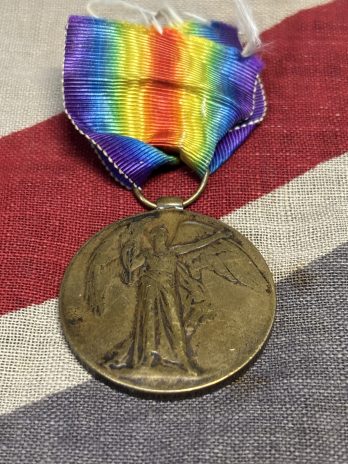 WWI Victory Medal. Gueran. Labour Corps. Limerick, Ireland, later Peckham, London.