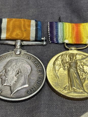 WWI Pair. Francis Harry Secourable Delacamp. Queens Regiment. Harrow.