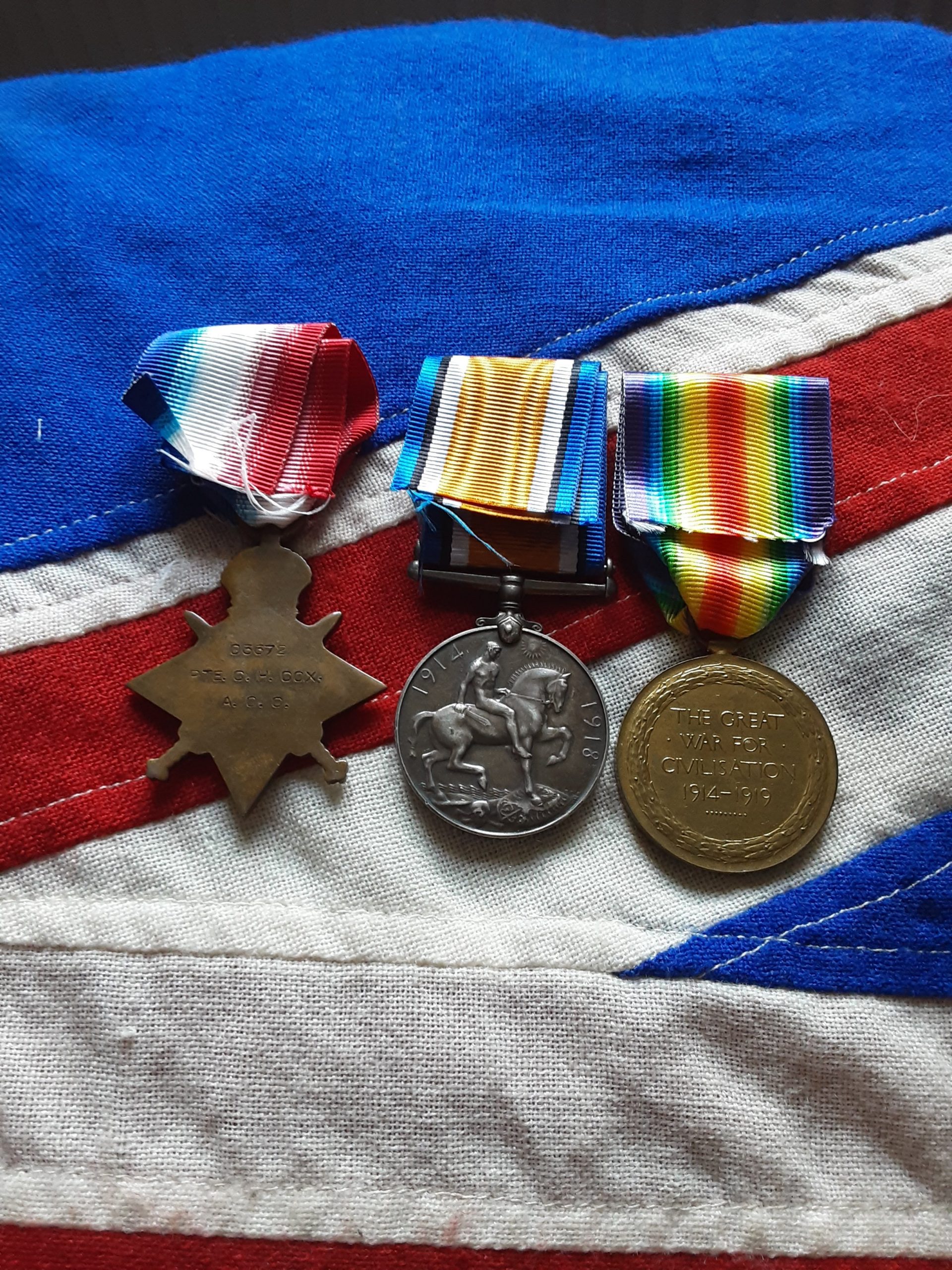 WWI Trio. Charles H Cox. AOC. Boer War, Worcestershire Regiment. Cradley, Staffs. Egypt - Image 2