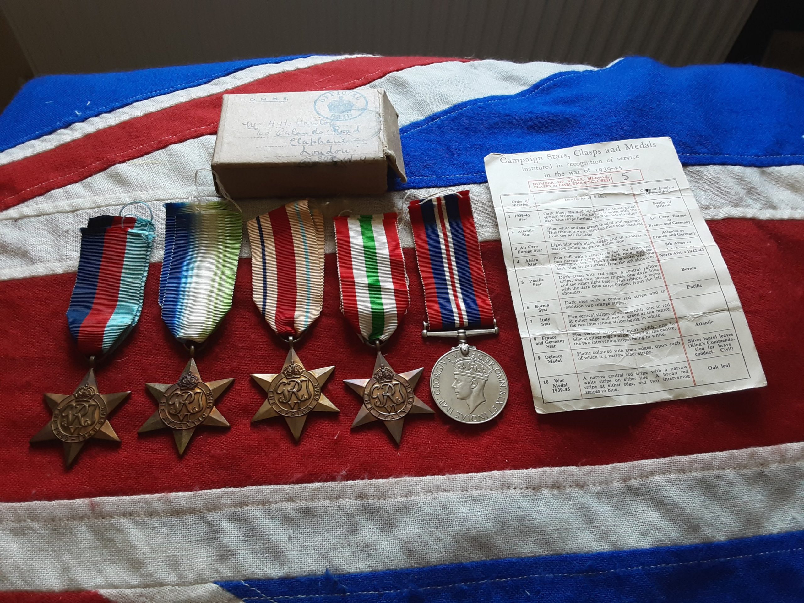 WWII Group. Lieutenant Herbert Henry Hanto RNVR. HMS Brontasaurus. Born Wandsworth.