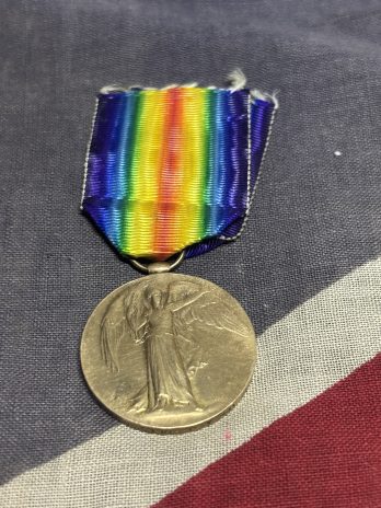 NZEF Gallipoli casualty Victory Medal. Bull. KIA 6th August 1915. Original member Canterbury Mounted Rifles.