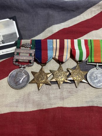 2 clasp pre WWII IGS with WWII grouping. MID. 2-11 Sikh Regiment. Singh. (renamed)