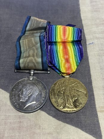 WWI Pair O'Connor. Royal Artillery. Servant to Colonel in Royal Engineers in France. Cheshire.