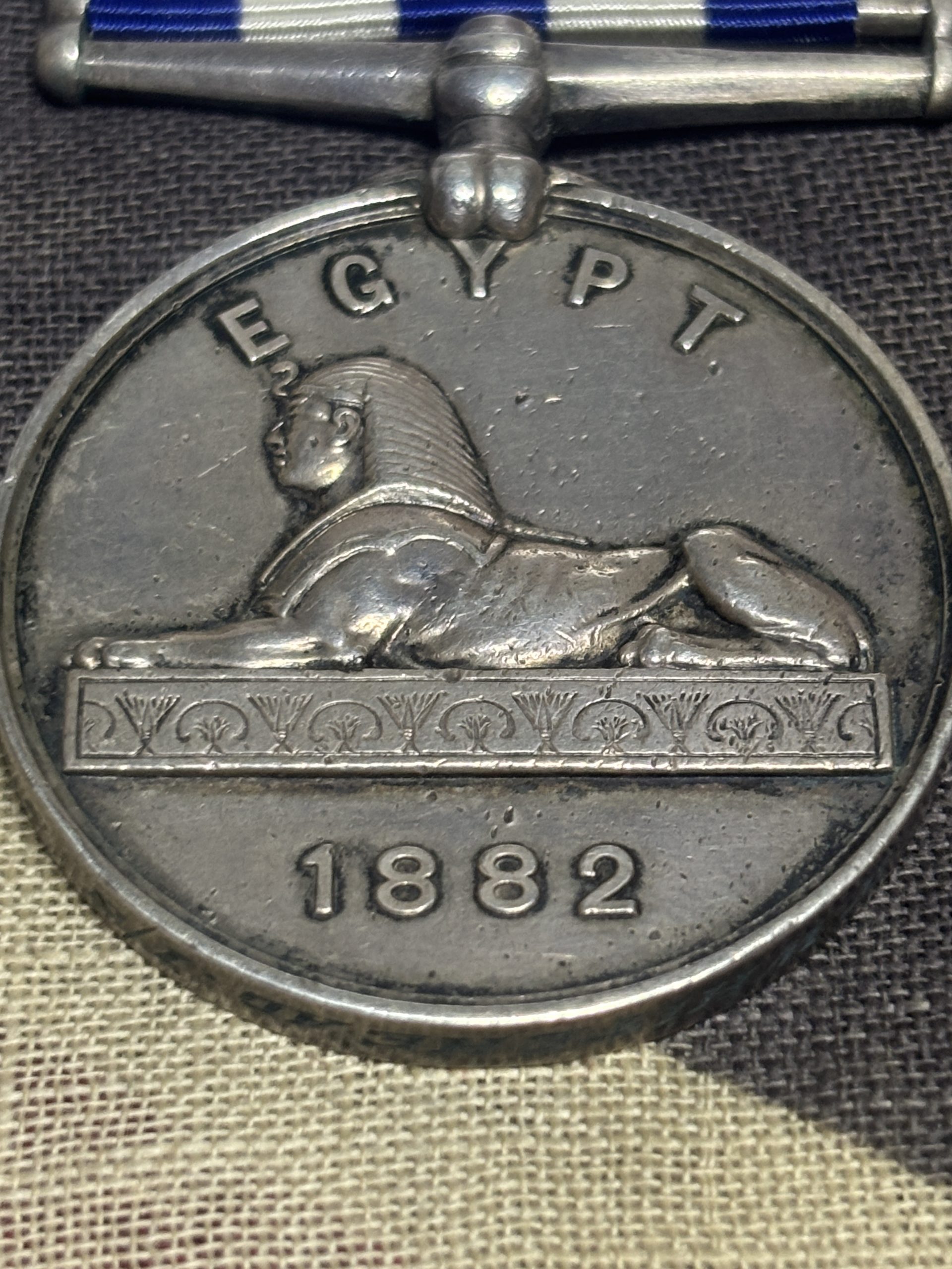 1882 dated Egypt Medal. Whitehead. 1st Battalion South Staffordshire Regiment. - Image 3