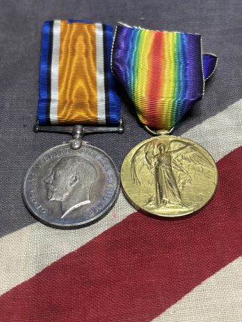 WWI Pair. Flanagan. Royal Artillery. Kilmarnock, Ayreshire.