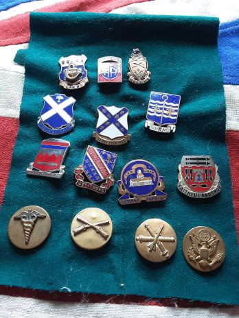 Collection of US military badges
