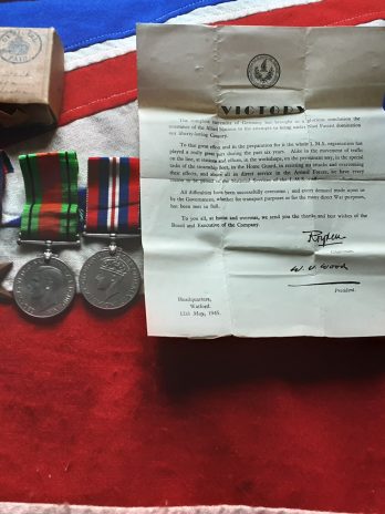 WWII Burma grouping. George Mellor. 85 med Regiment RA. Rare LMS Railway letter. Broughton, Chester