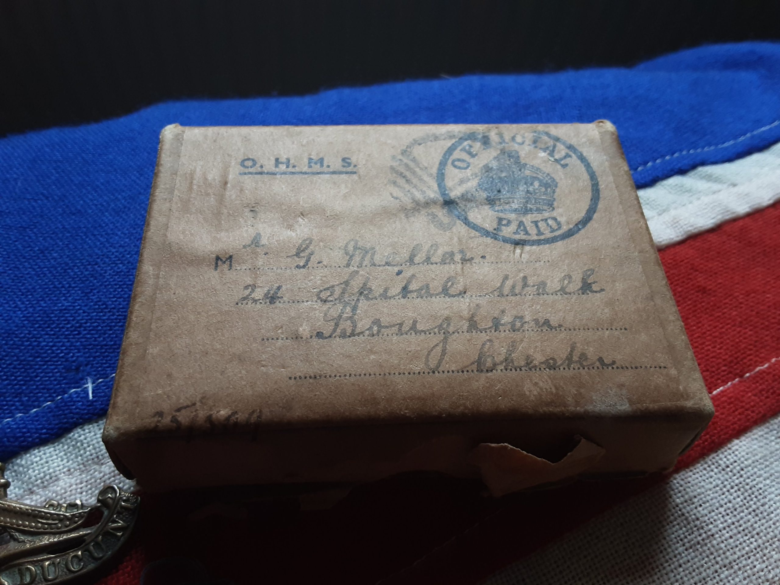 WWII Burma grouping. George Mellor. 85 med Regiment RA. Rare LMS Railway letter. Broughton, Chester - Image 3