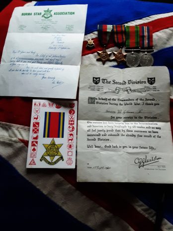 Reconnaissance Regiment. RAC. Wounded Kohima. Trooper Gleave. Bolton Lancashire.