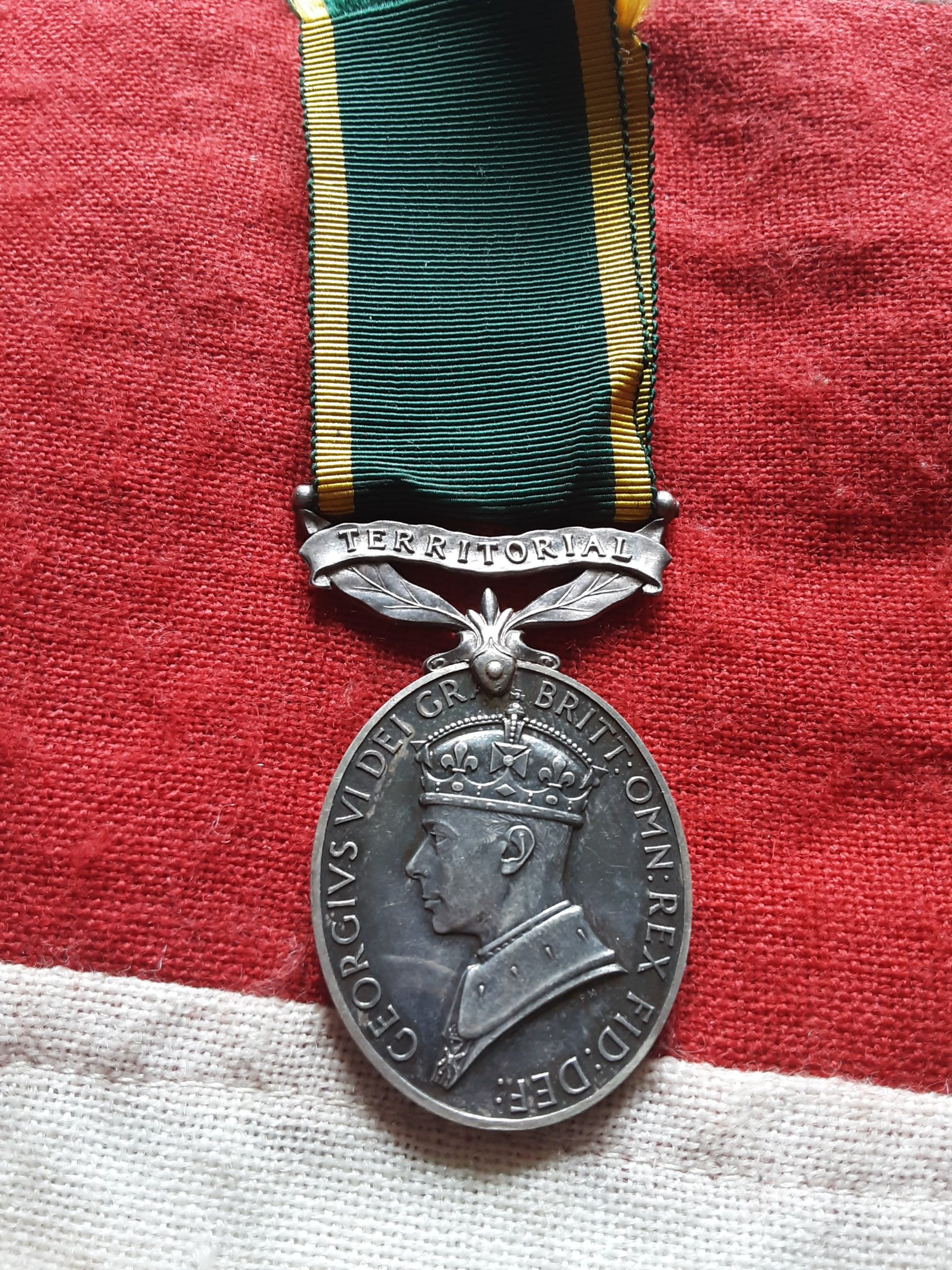 WWII Efficency Medal. Captain Frank Banfill Prout. Devon Regiment. Born Totnes. Solicitor.