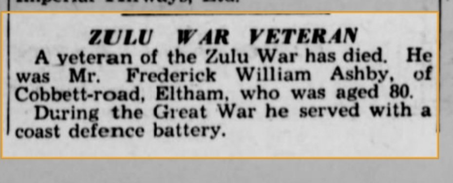 SWB. Fred William Ashby. Zulu War Veteran. Aged 62. Gloucestershire Regiment. Tonbridge. - Image 4