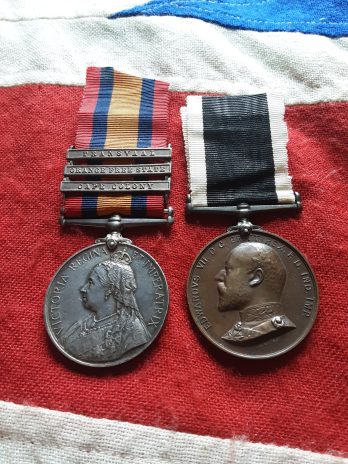Boer War Qsa & St John Ambulance Brig Medal Pair . Barnoldswick. Supply Off Blanshard.