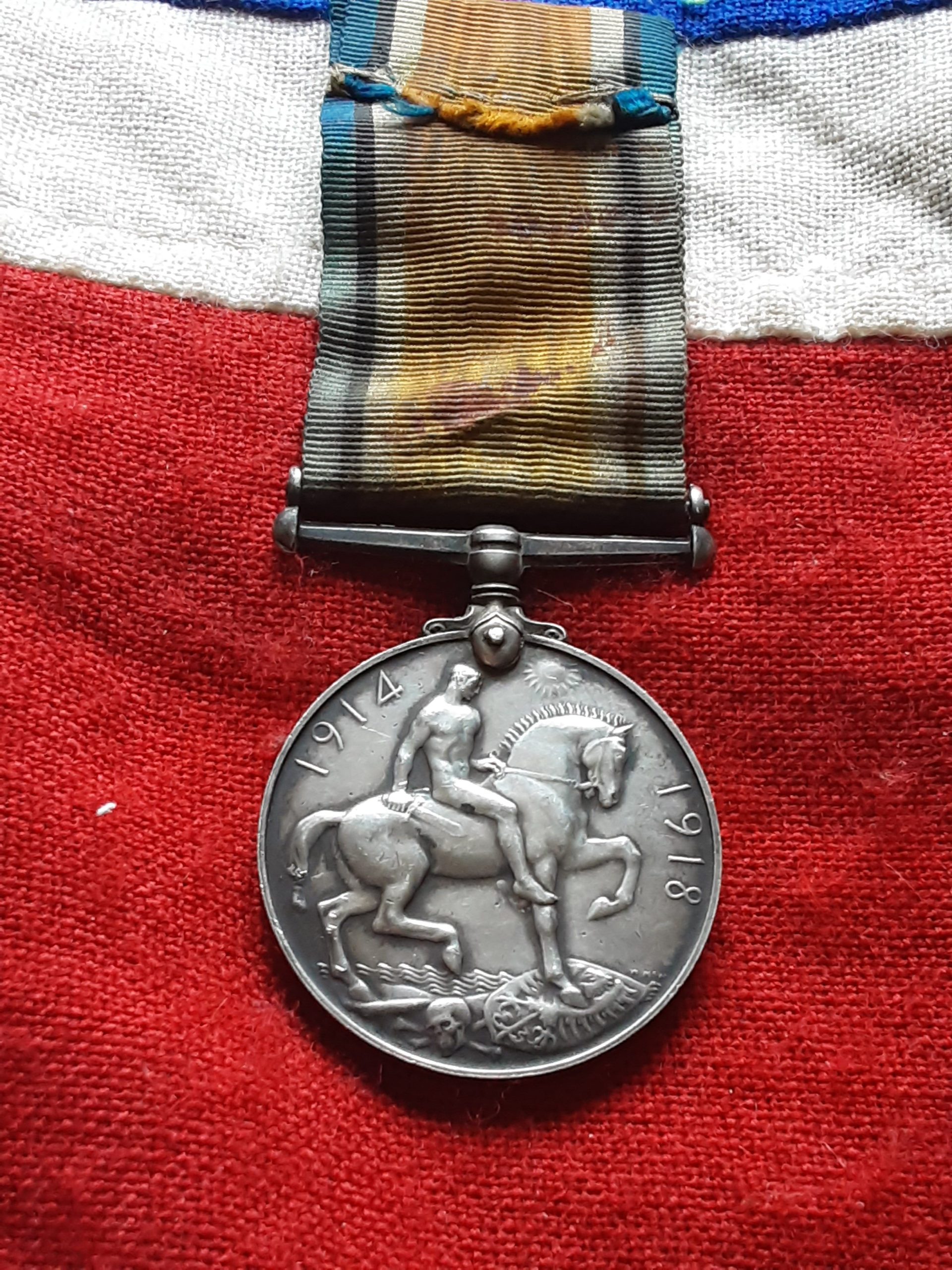 WWI BWM. Drake 3rd Entrenching Battalion. Royal Naval Division. RNVR. John Thomas Wood. South Shields - Image 2