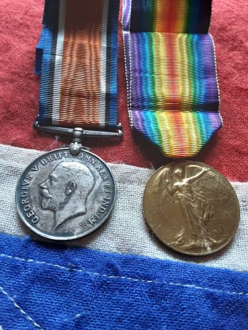 WWI Pair. Leicestershire Regiment & RE. Locomotive driver. LNWR Company. Buxton. George W Rickman