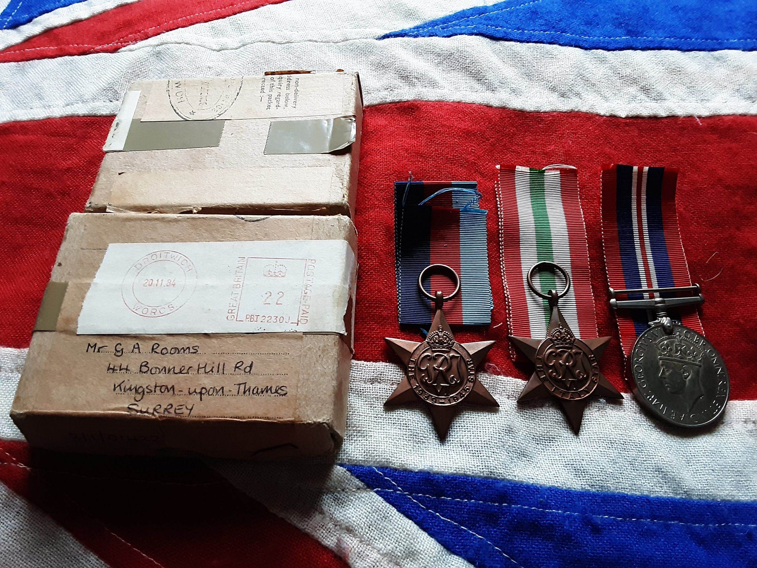 Ww2 12th Lancers Group . Gerald Albert Rooms .Luton .Bedfordshire. Gothic Line .